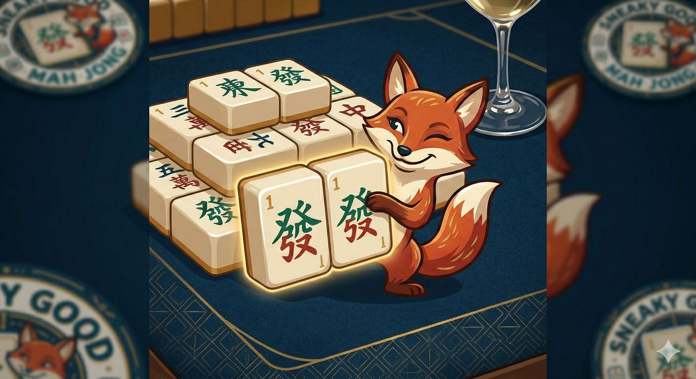 Sneaky fox with Mah Jongg tiles