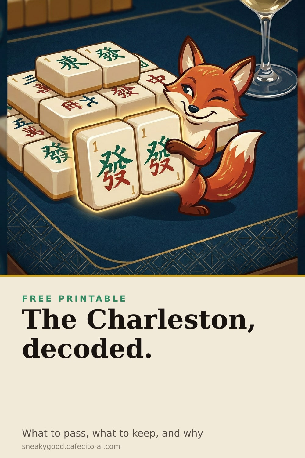 The Charleston decoded — what to pass and what to keep in American mah jongg